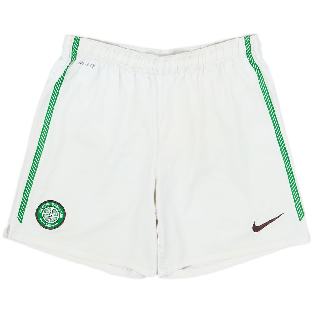 2010-11 Celtic Home Shorts - 4/10 - (S)