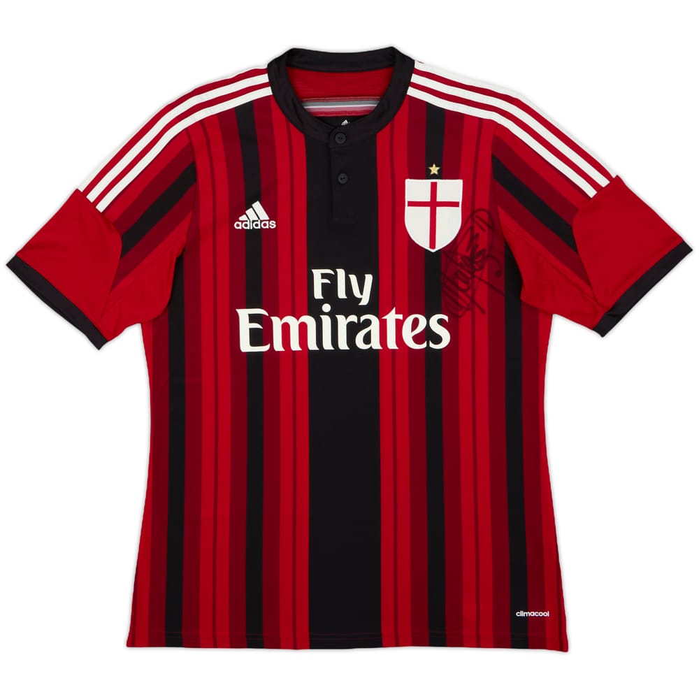 2015-16 AC Milan Signed Home Shirt - 8/10 - (L)