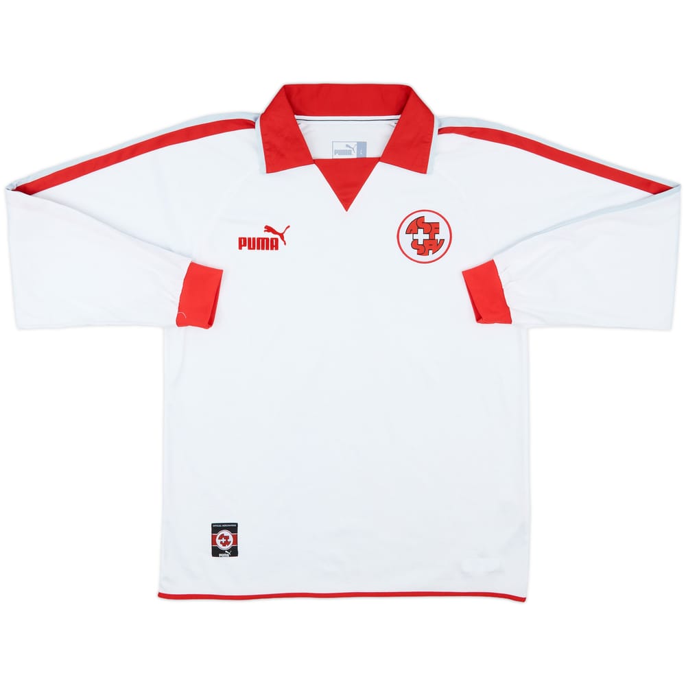 2002-04 Switzerland Away L/S Shirt - 8/10 - (L)