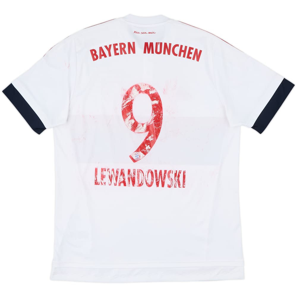 2015-16 Bayern Munich Away Shirt Lewandowski #9 - 4/10 - (L)