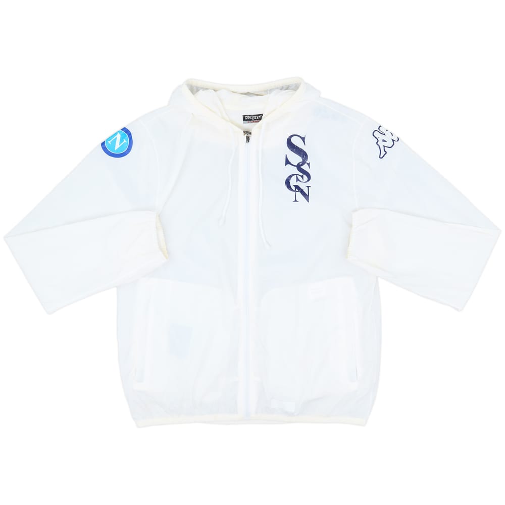 2015-16 Napoli Kappa Hooded Track Jacket - 9/10 - (XL)