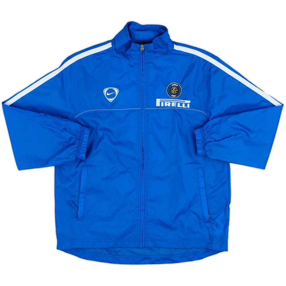 2005-06 Inter Milan Nike Hooded Rain Jacket - 8/10 - (M.Boys)
