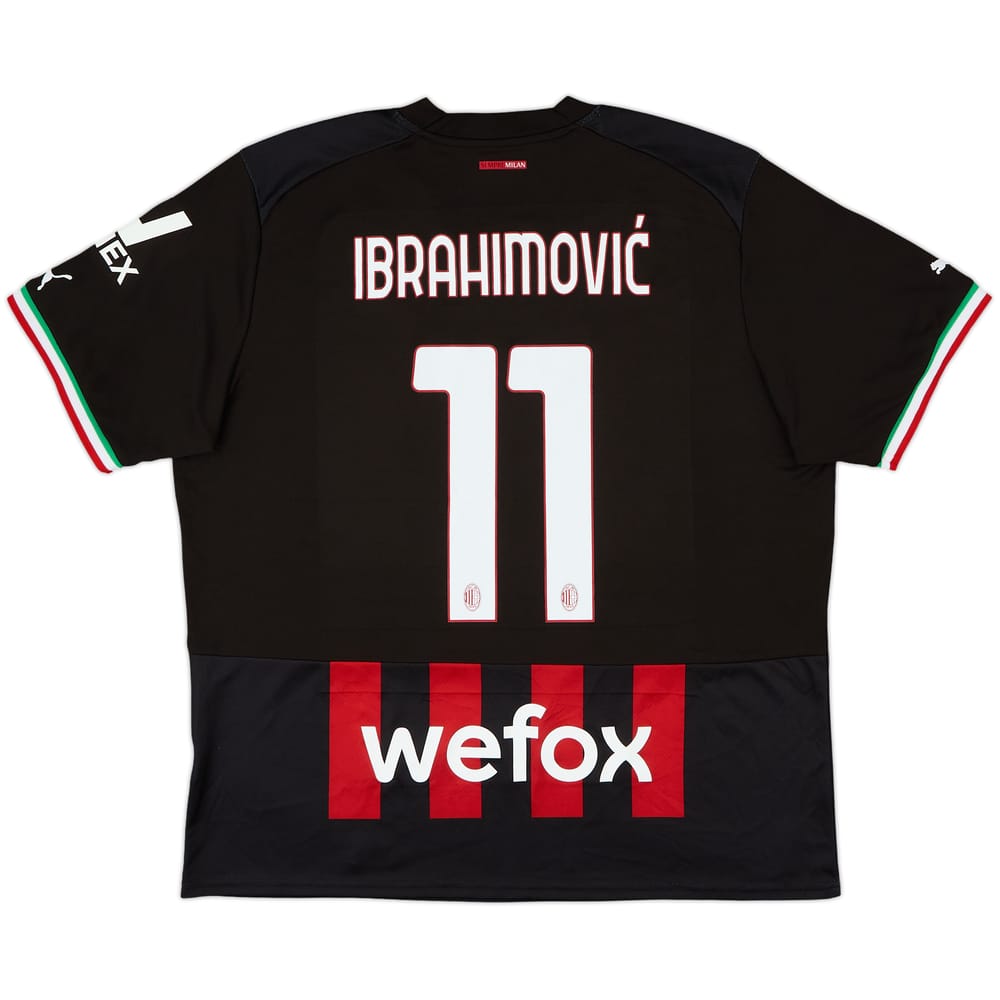 2022-23 AC Milan Home Shirt Ibrahimovic #11 - 8/10 - (XL)