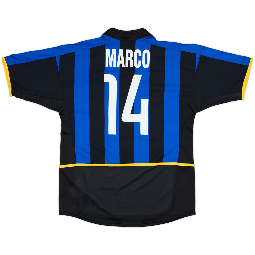 2002-03 Inter Milan Home Shirt Marco #14 - 7/10 - (M)