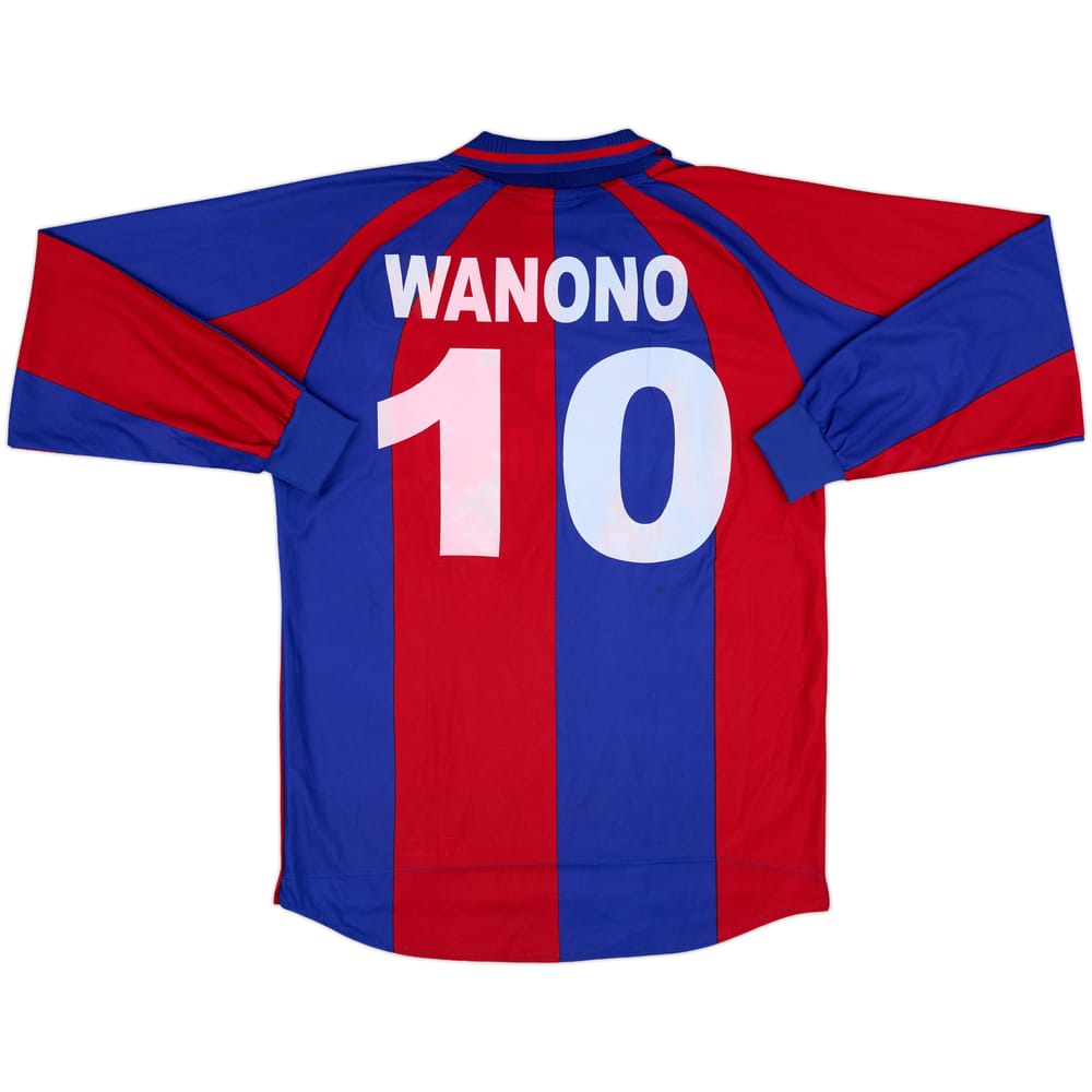 1998-99 Bologna Home L/S Shirt Wanono #10 - 9/10 - (L)