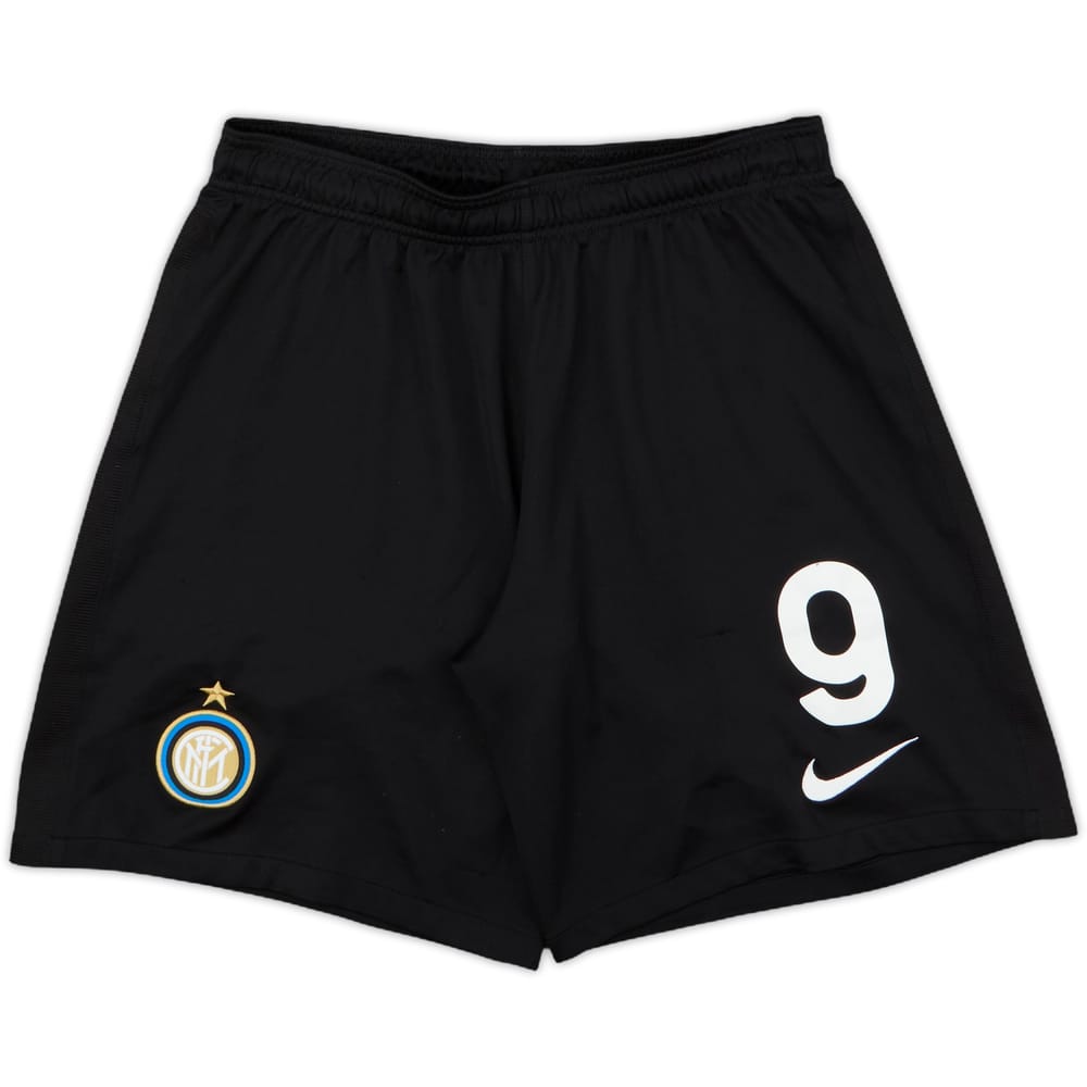 2017-18 Inter Milan Player Issue Home Shorts #9 - 10/10 - (L)
