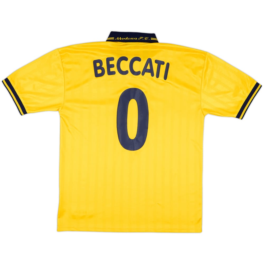 2001-04 Modena Home Shirt Beccati #0 - 9/10 - (XL)