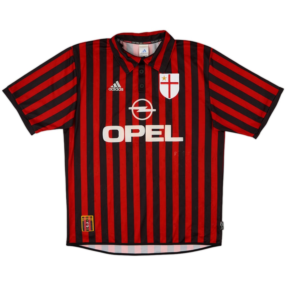 1999-00 AC Milan Centenary Home Shirt - 6/10 - (L)