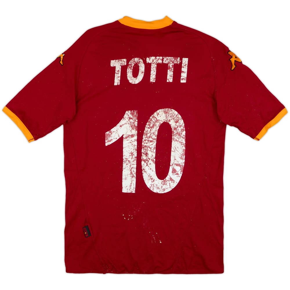 2007-08 Roma Home Shirt Totti #10 - 4/10 - (M)