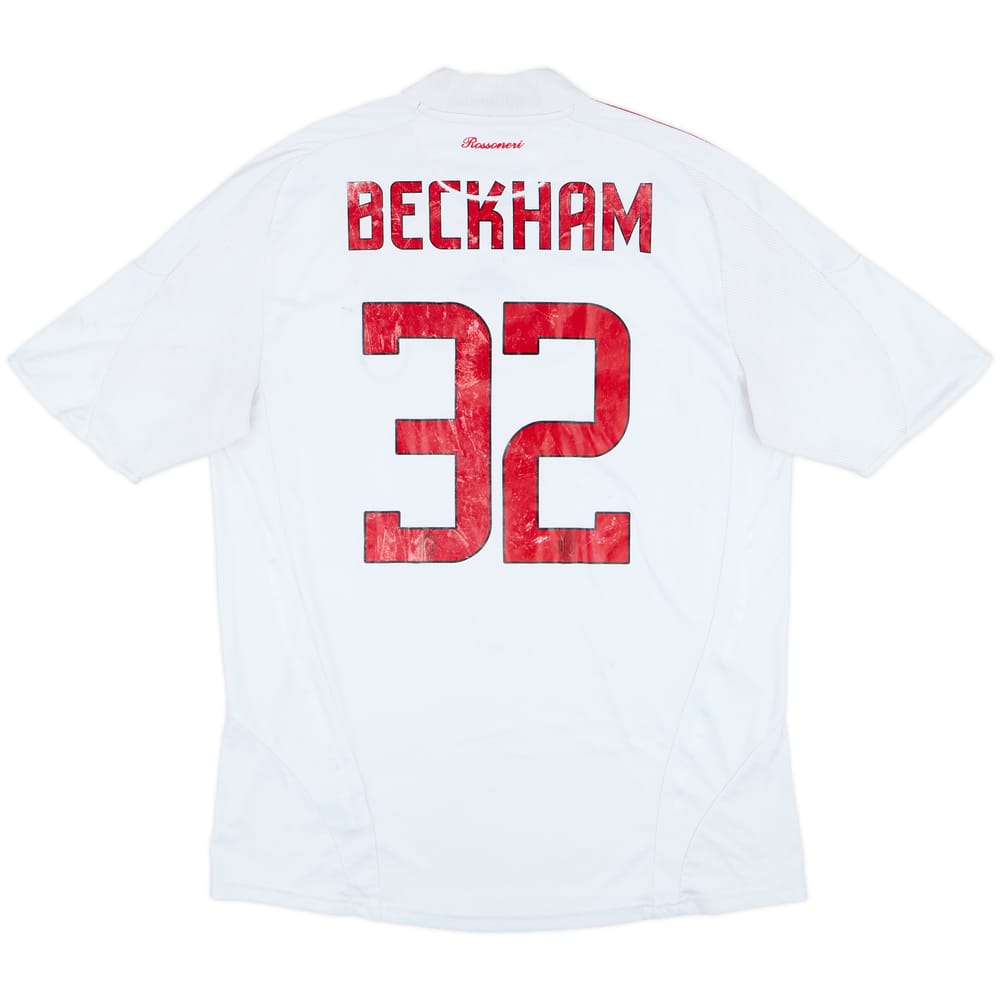 2008-09 AC Milan Away Shirt Beckham #32 - 4/10 - (L)