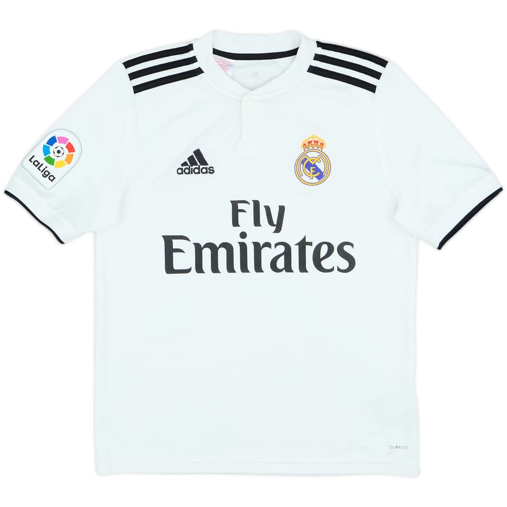 2018-19 Real Madrid Home Shirt - 8/10 - (L.Boys)