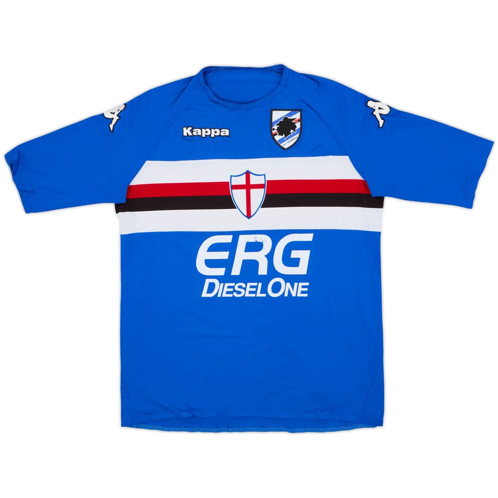 2006-07 Sampdoria Player Issue Home Shirt - 6/10 - (L)