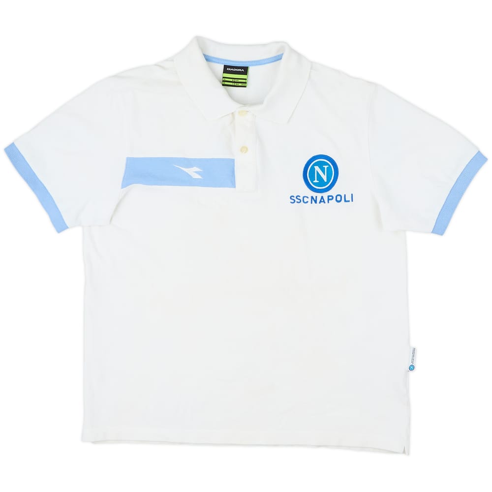 2000-01 Napoli Diadora Polo Shirt - 8/10 - (S)