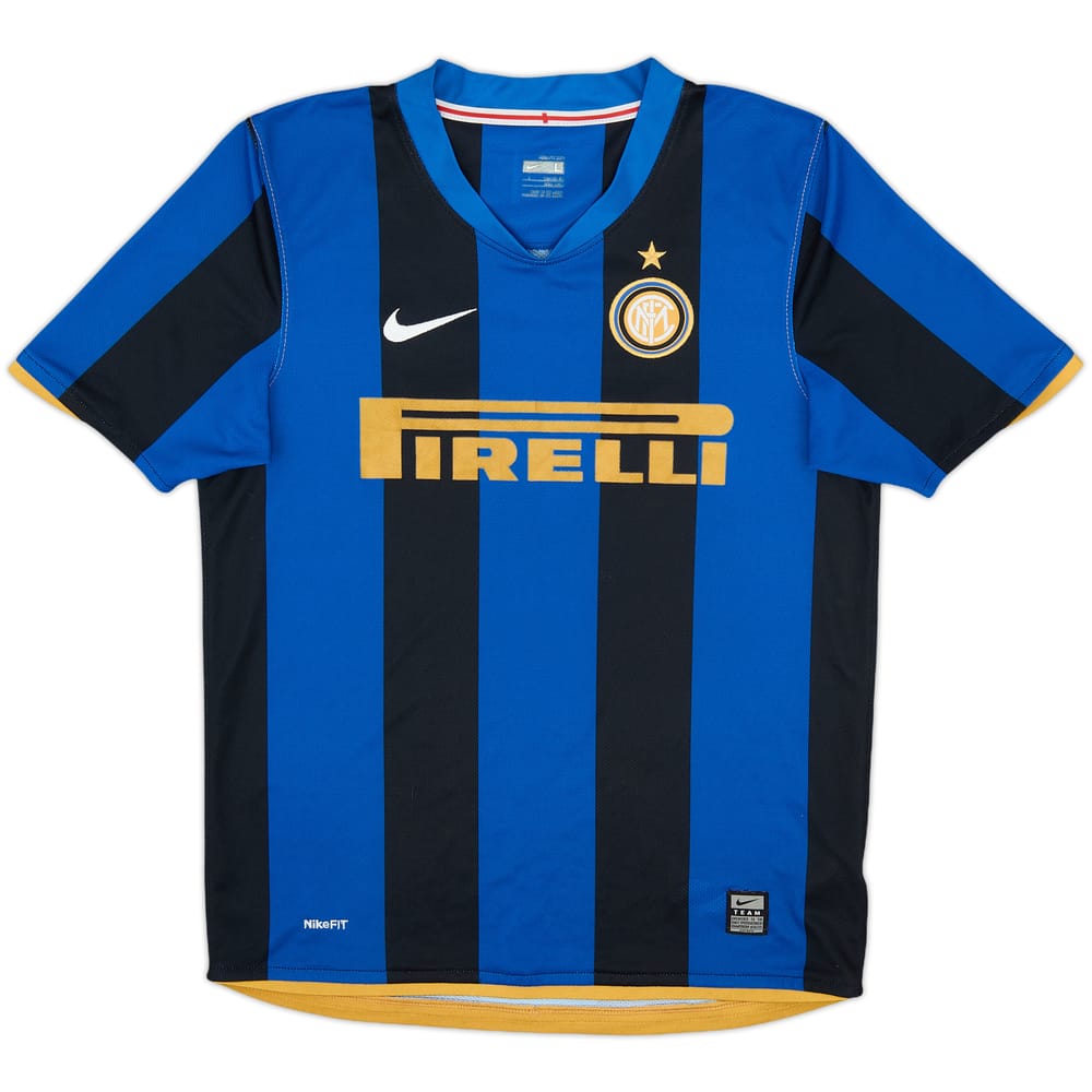 2008-09 Inter Milan Home Shirt - 7/10 - (L.Boys)