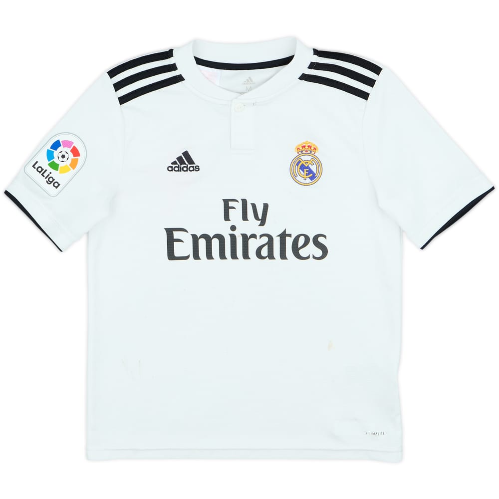 2018-19 Real Madrid Home Shirt - 5/10 - (M.Boys)