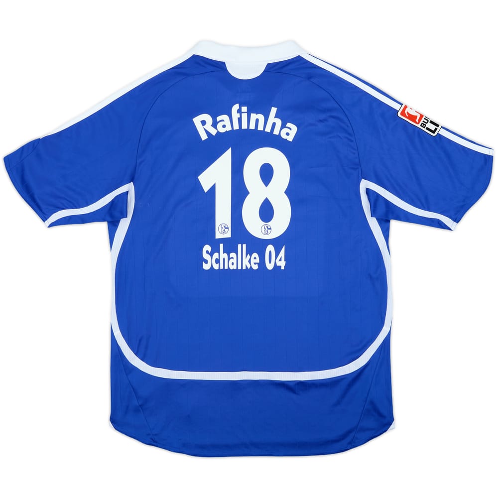2006-07 Schalke Home Shirt Rafinha #18 - 5/10 - (XL.Boys)