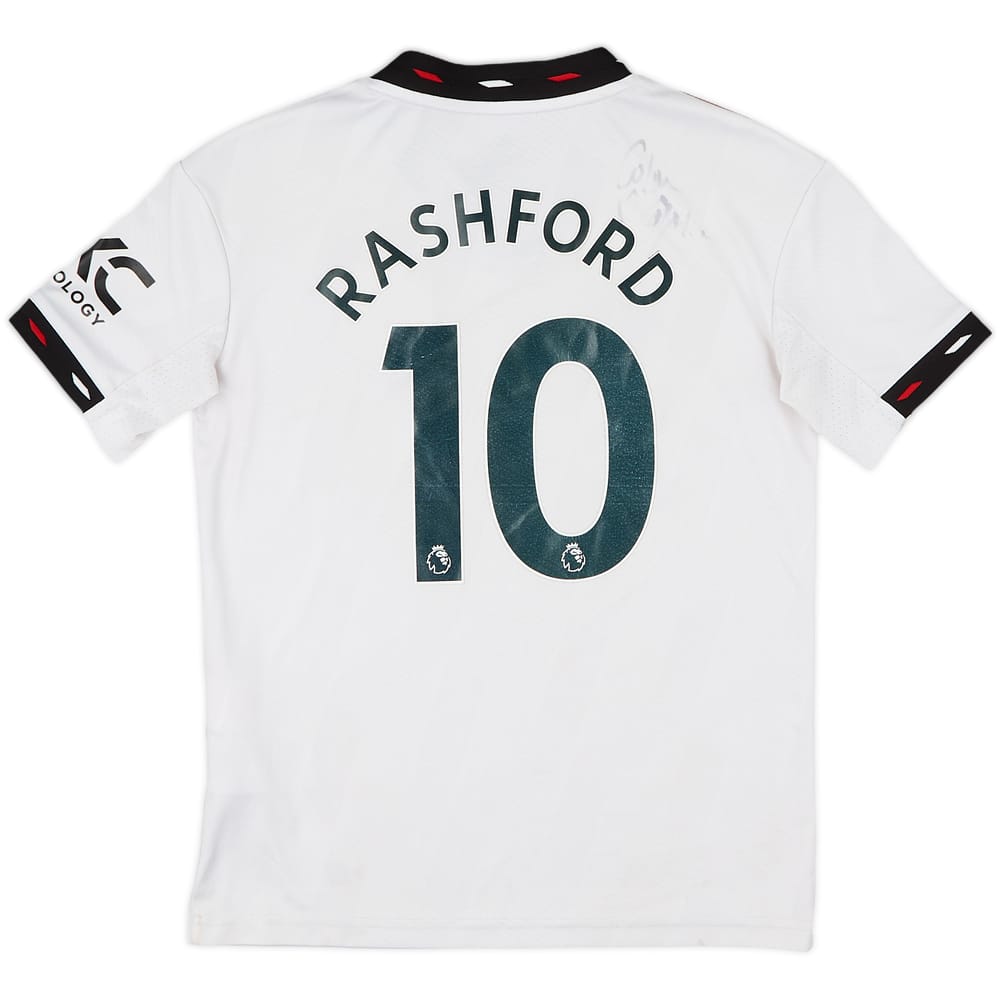 2022-23 Manchester United Away Shirt Rashford #10 - 5/10 - (S.Boys)