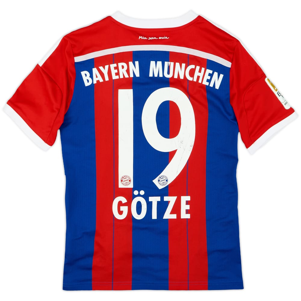 2014-15 Bayern Munich Home Shirt Gotze #19 - 6/10 - (L.Boys)