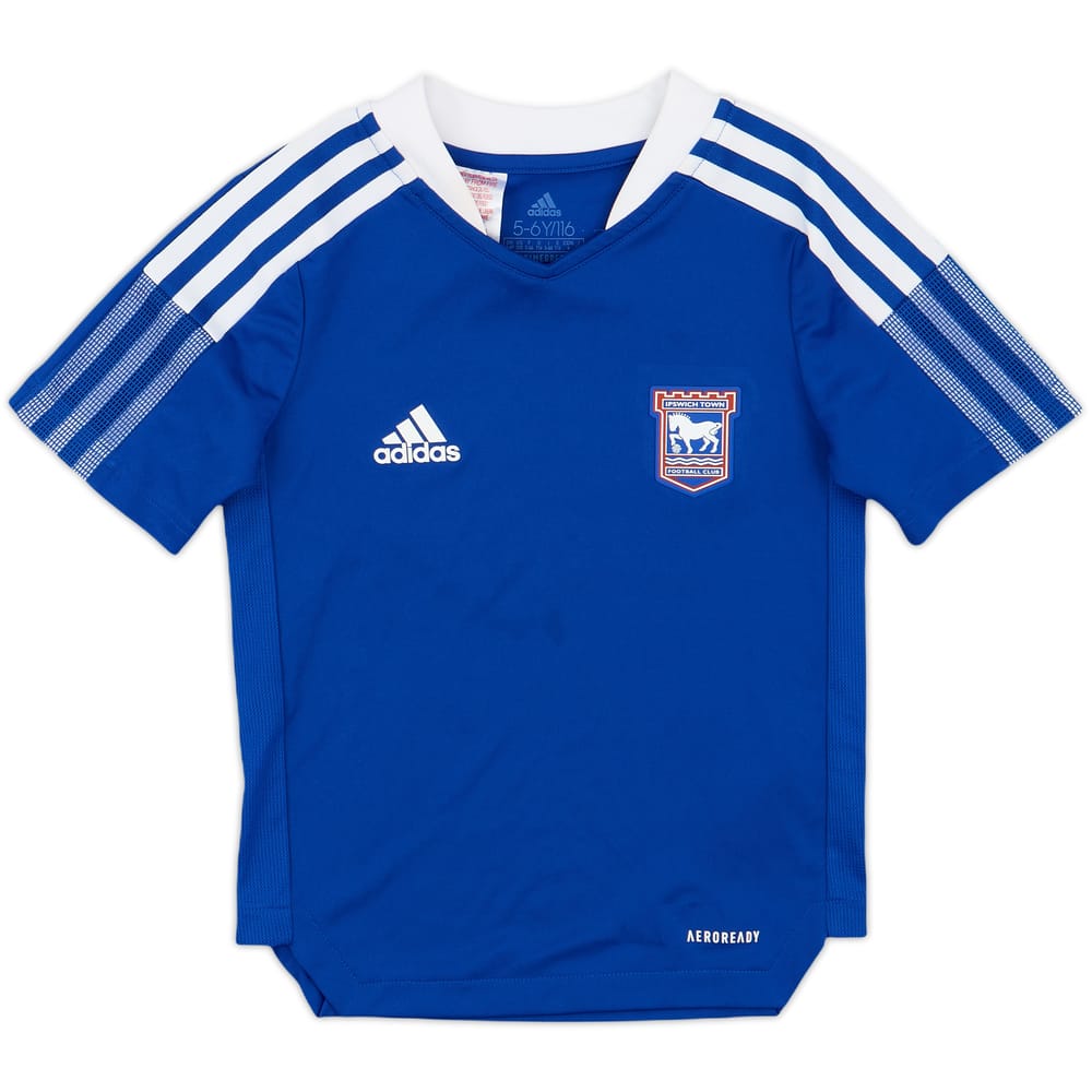 2021-22 Ipswich adidas Training Shirt - 8/10 - (5-6 Years)