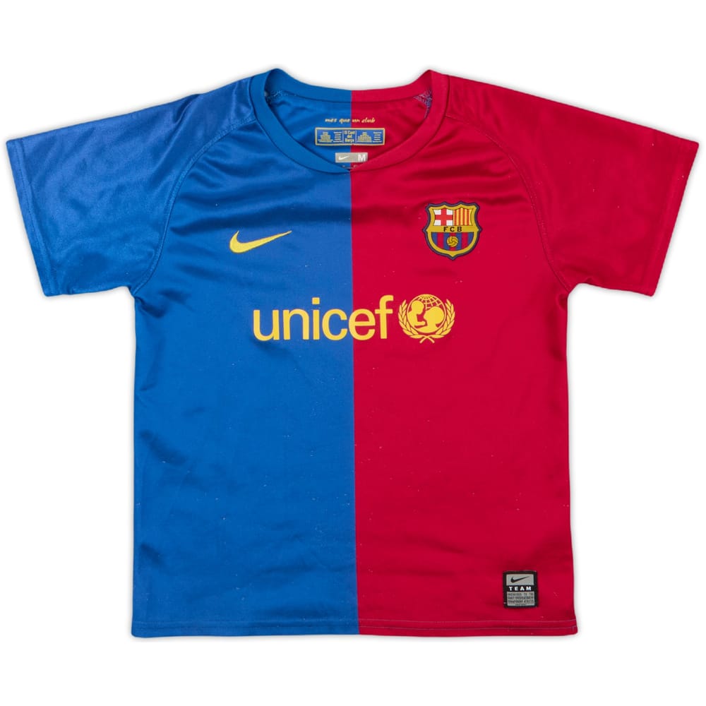 2008-09 Barcelona Home Shirt - 8/10 - (5-6 Years)