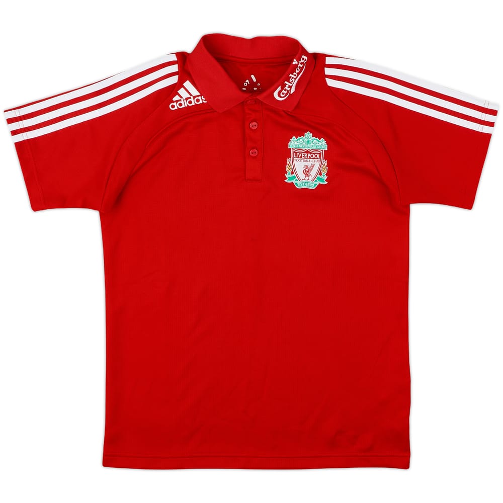 2008-09 Liverpool adidas Polo Shirt - 8/10 - (L.Boys)