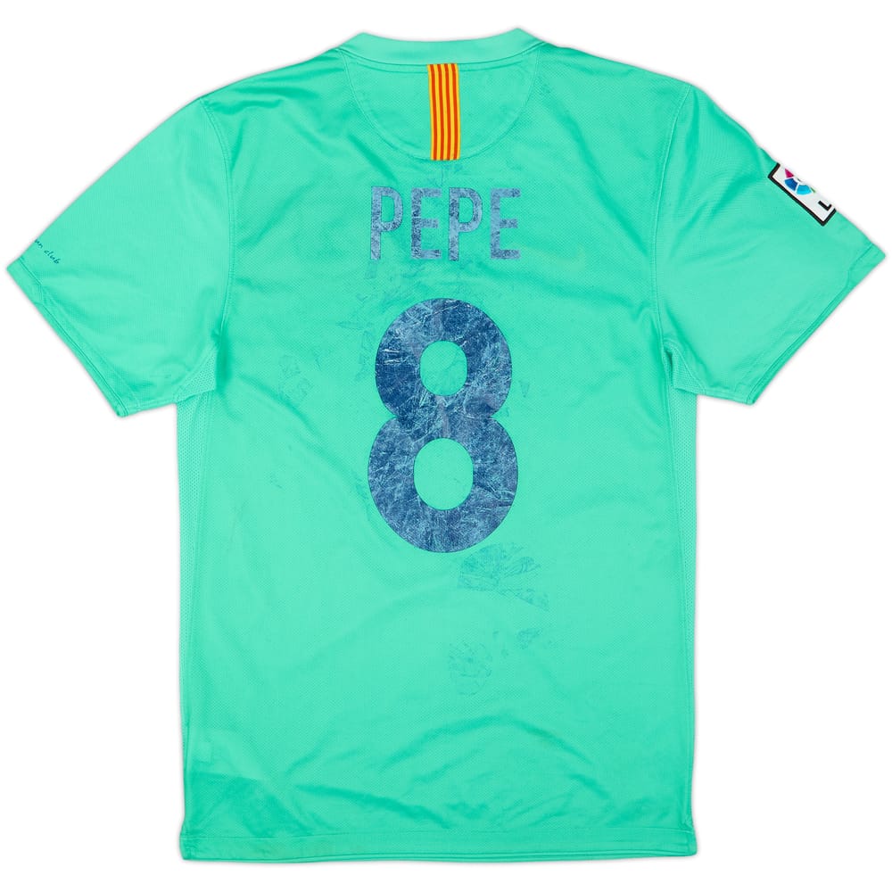 2010-11 Barcelona Away Shirt Pepe #8 - 5/10 - (S)