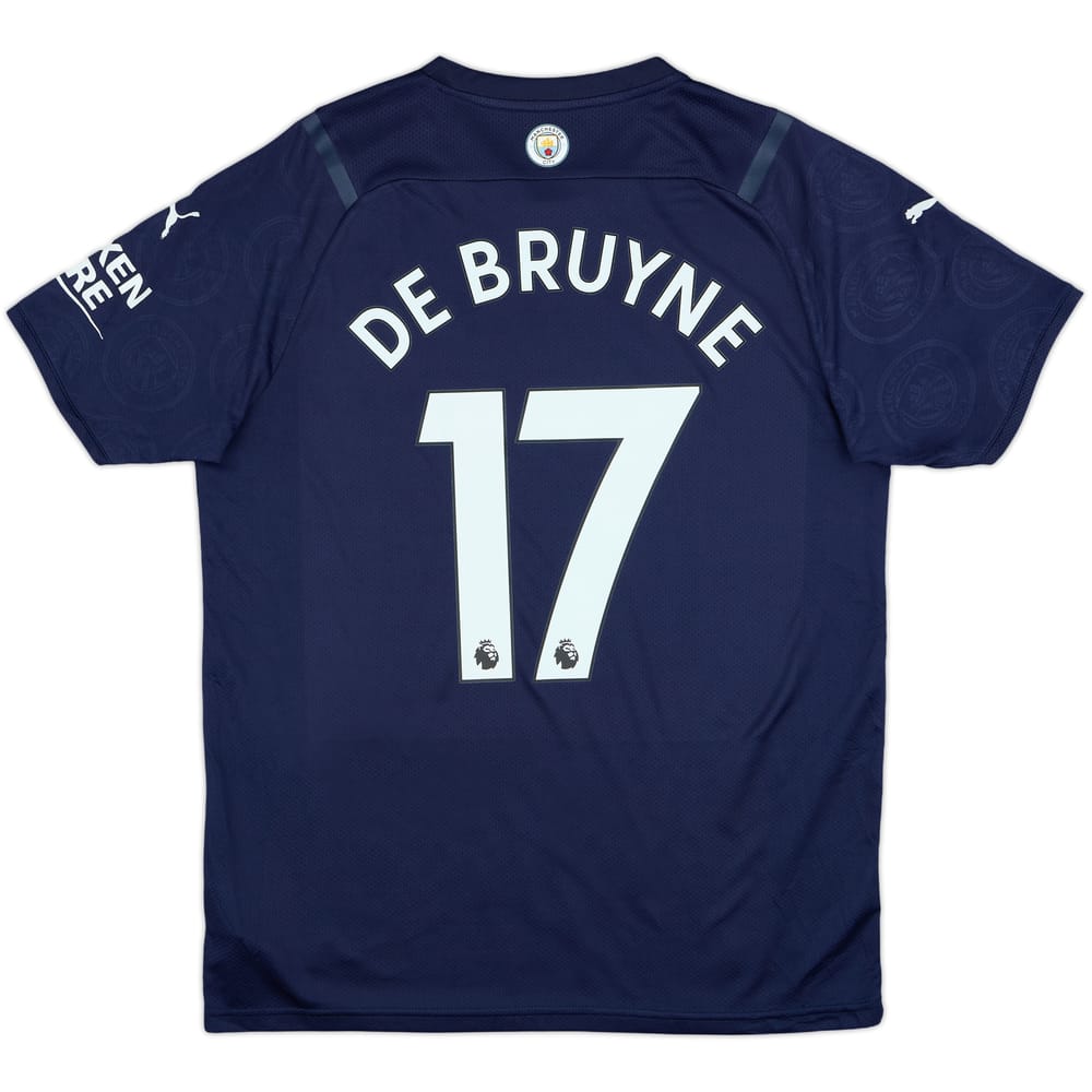 2021-22 Manchester City Third Shirt De Bruyne #17 - 9/10 - (XL)