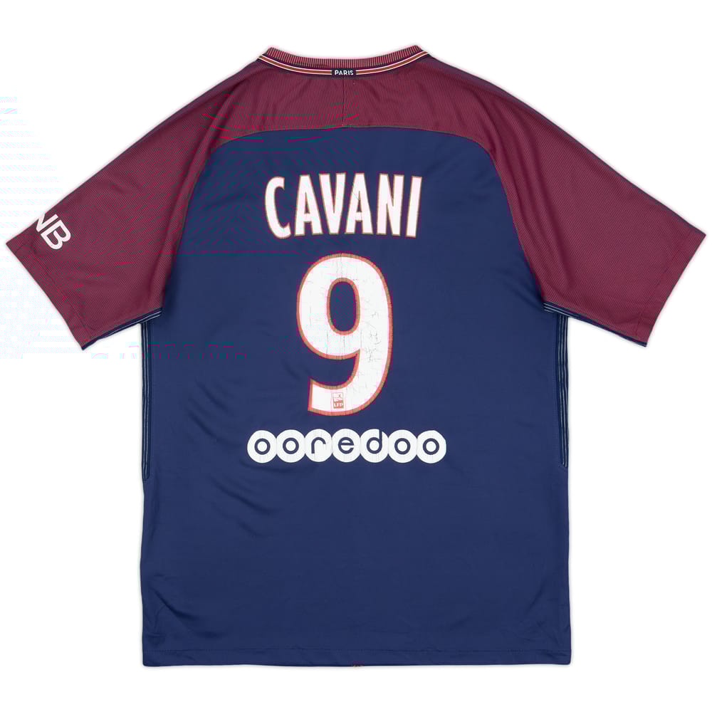 2017-18 Paris Saint-Germain Home Shirt Cavani #9 - 5/10 - (M)