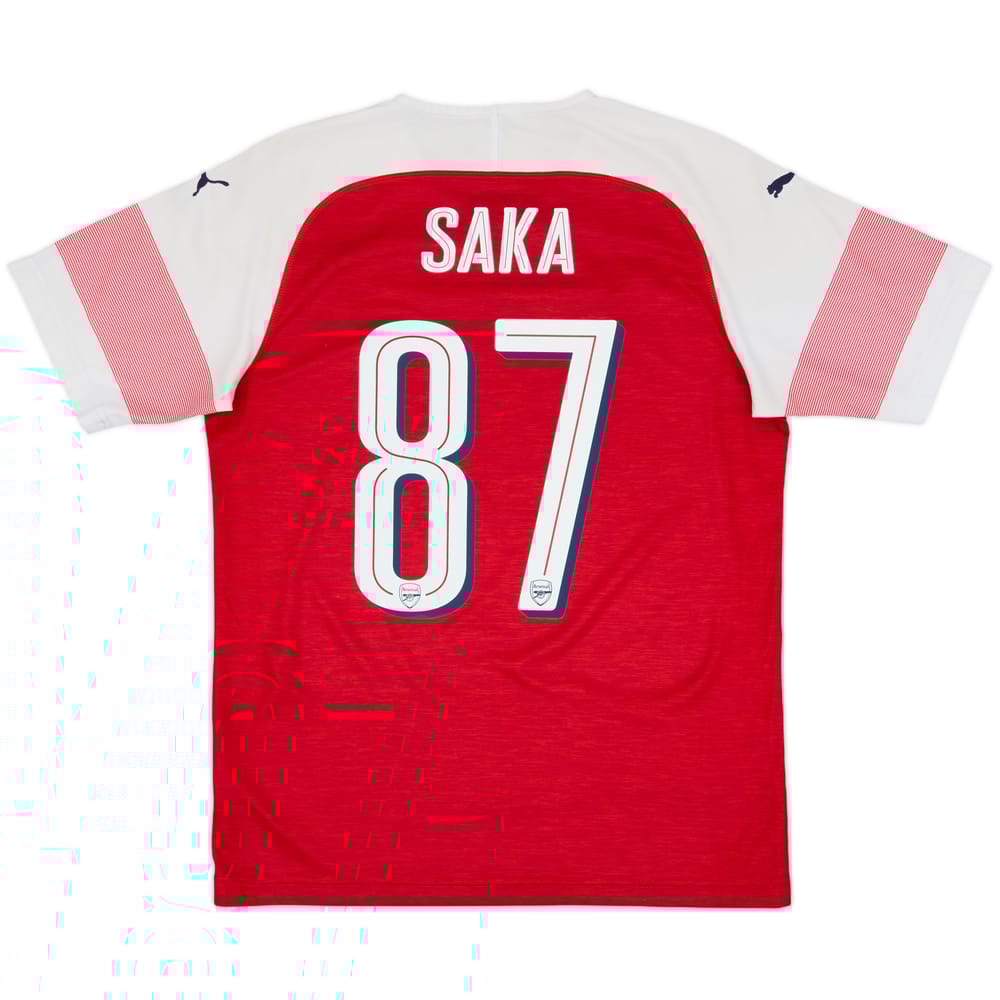 2018-19 Arsenal Home Shirt Saka #87 - 6/10 - (M)