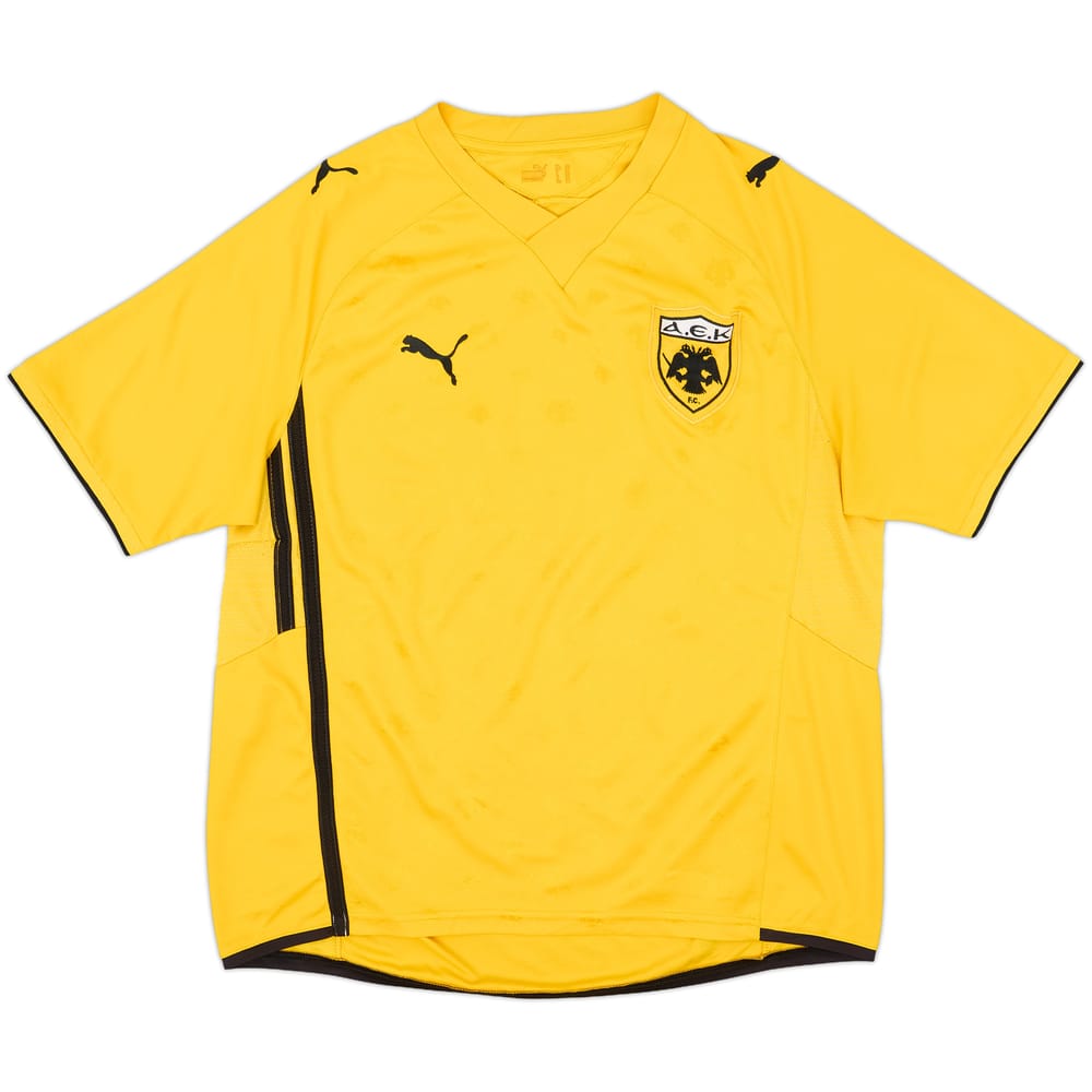 2009-10 AEK Athens Home Shirt #10 - 8/10 - (L)