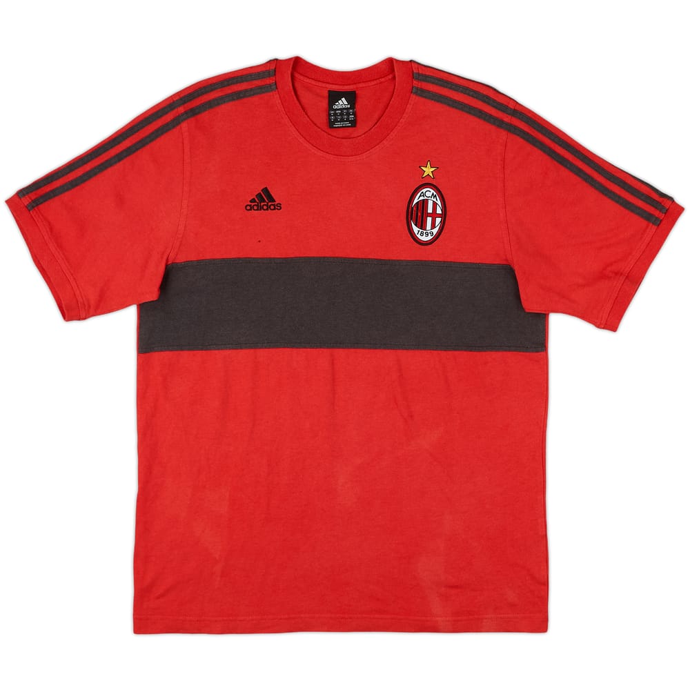 2005-06 AC Milan adidas Cotton Tee - 8/10 - (M)
