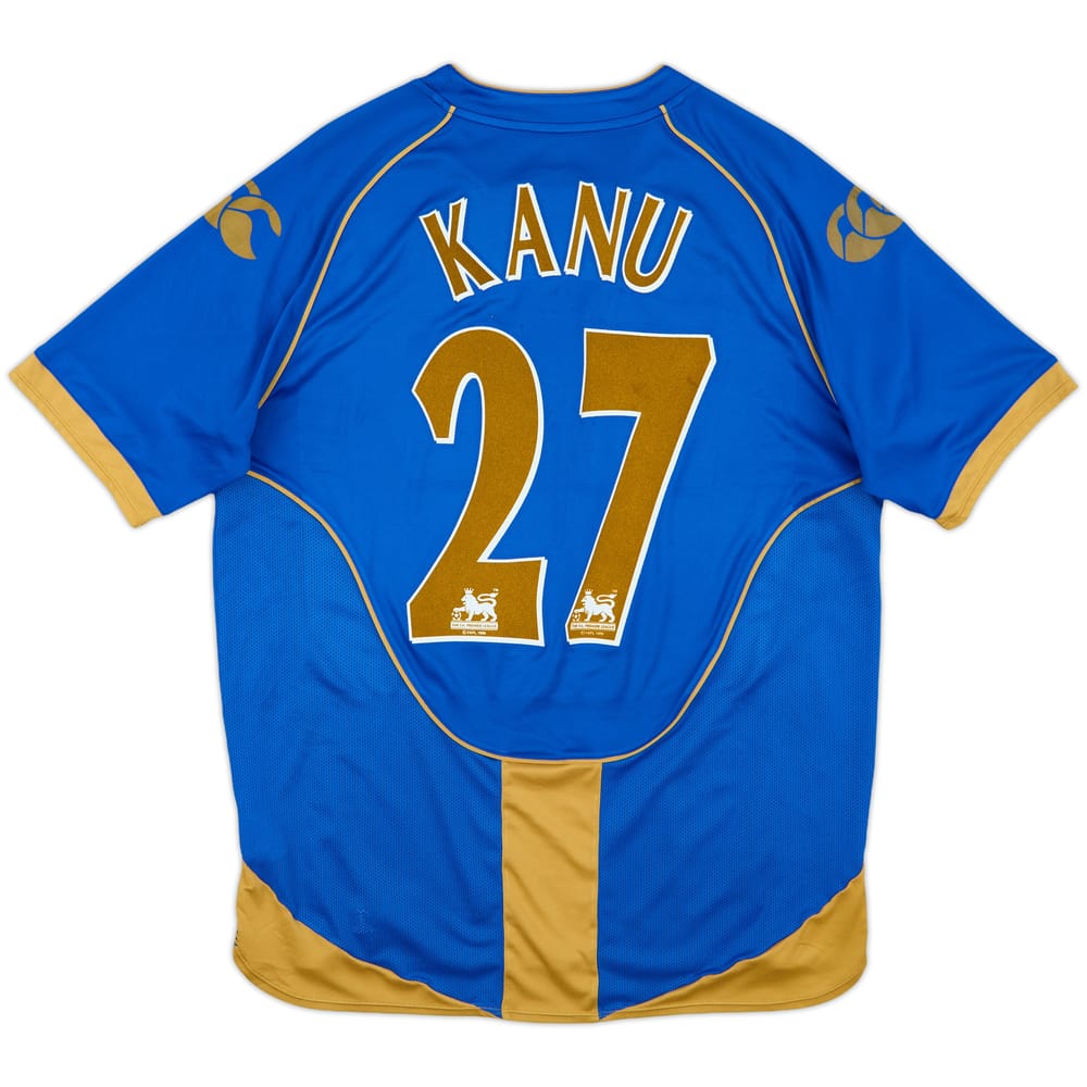 2008-09 Portsmouth Home Shirt Kanu #27 - 6/10 - (L)