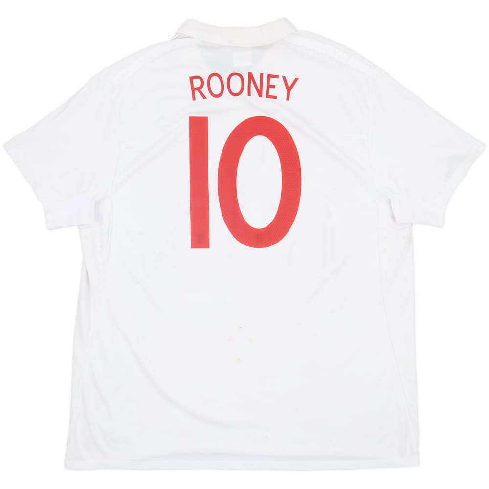 2009-10 England Home Shirt Rooney #10 - 6/10 - (3XL)