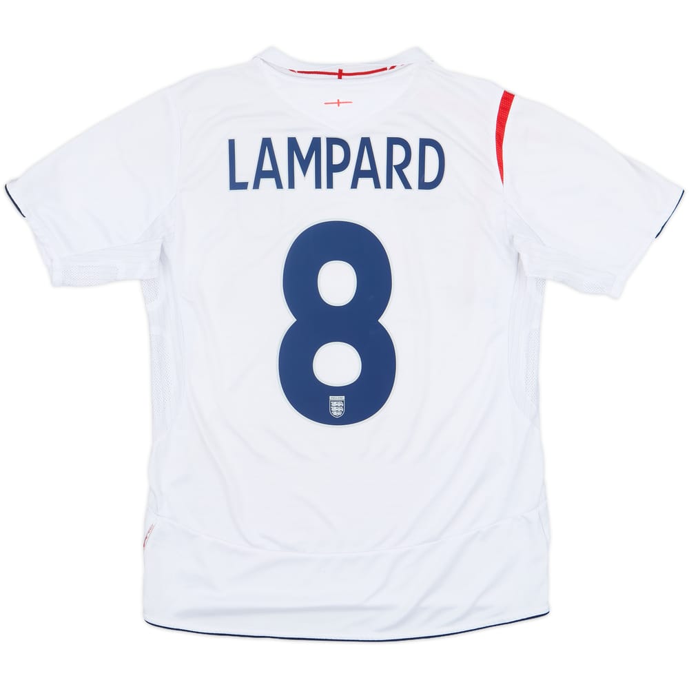 2005-07 England Home Shirt Lampard #8 - 5/10 - (M)