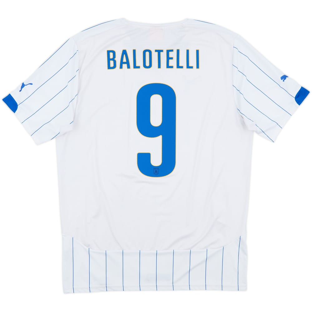 2014-15 Italy Away Shirt Balotelli #9 - 9/10 - (XL)