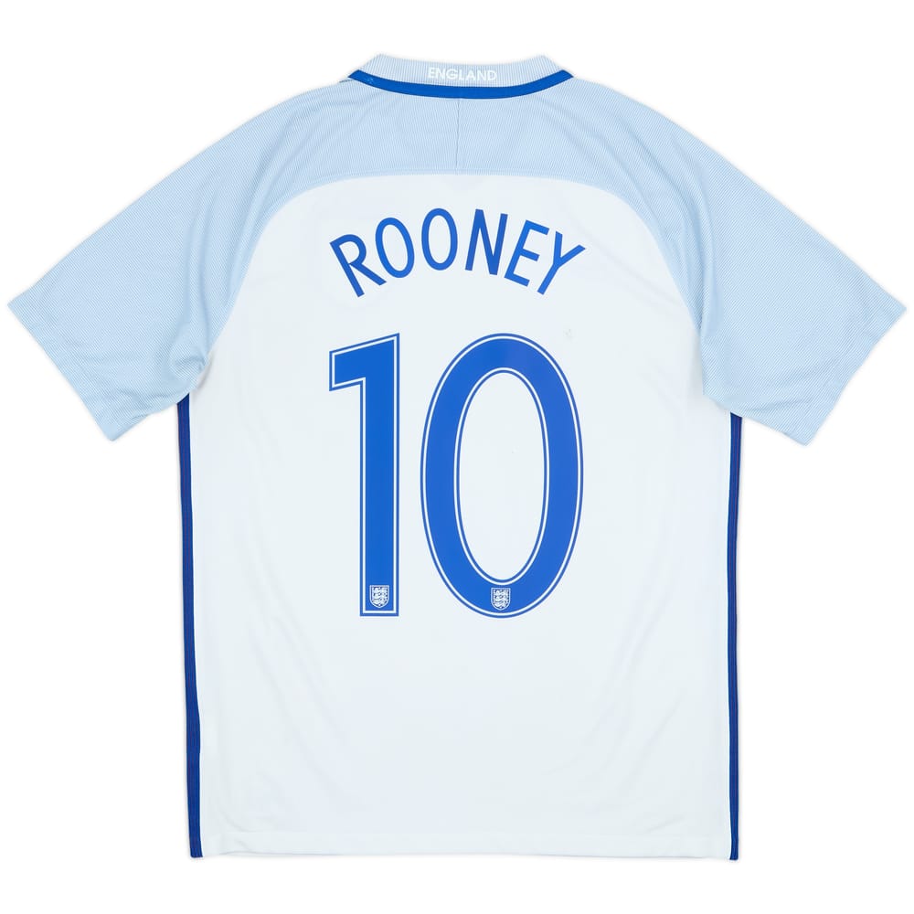 2016-17 England Home Shirt Rooney #10 - 6/10 - (M)