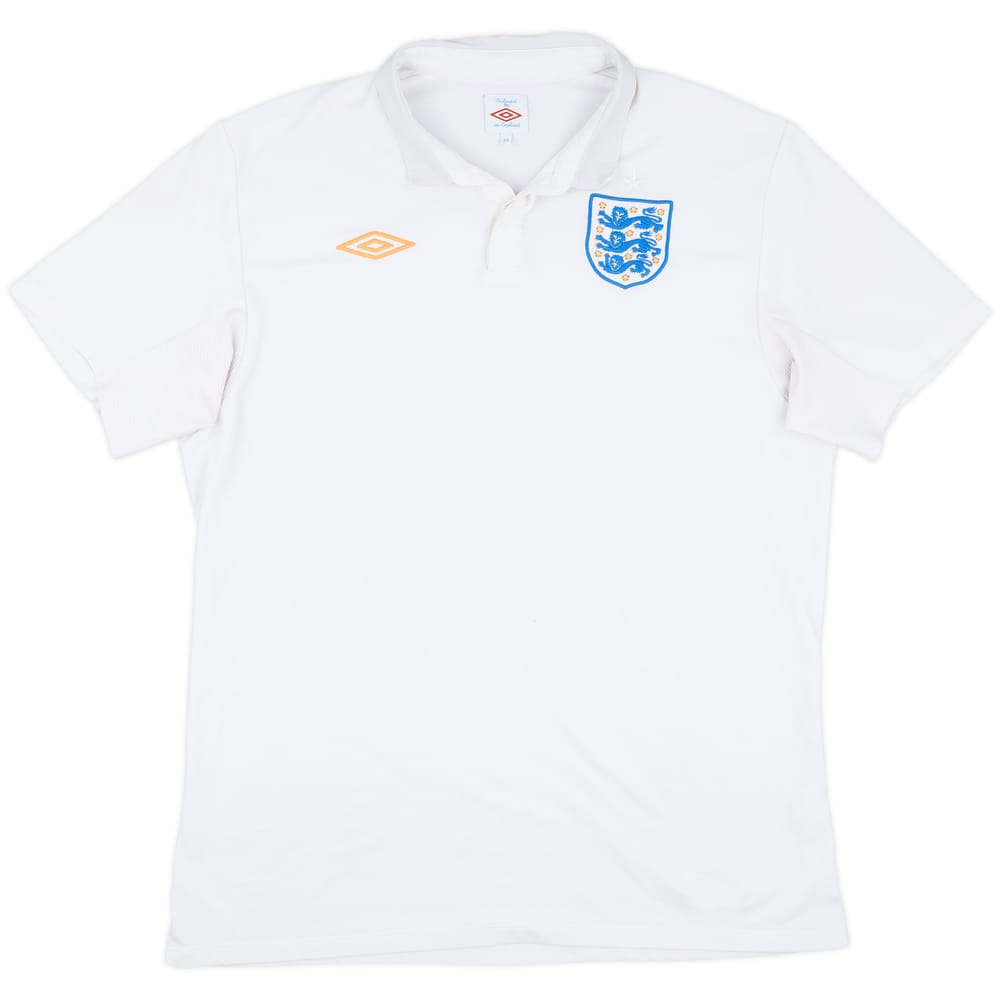 2009-10 England Home Shirt - 4/10 - (XL)