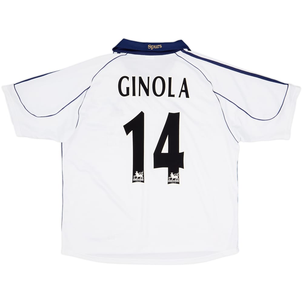 1999-01 Tottenham Home Shirt Ginola #14 - 8/10 - (XL)