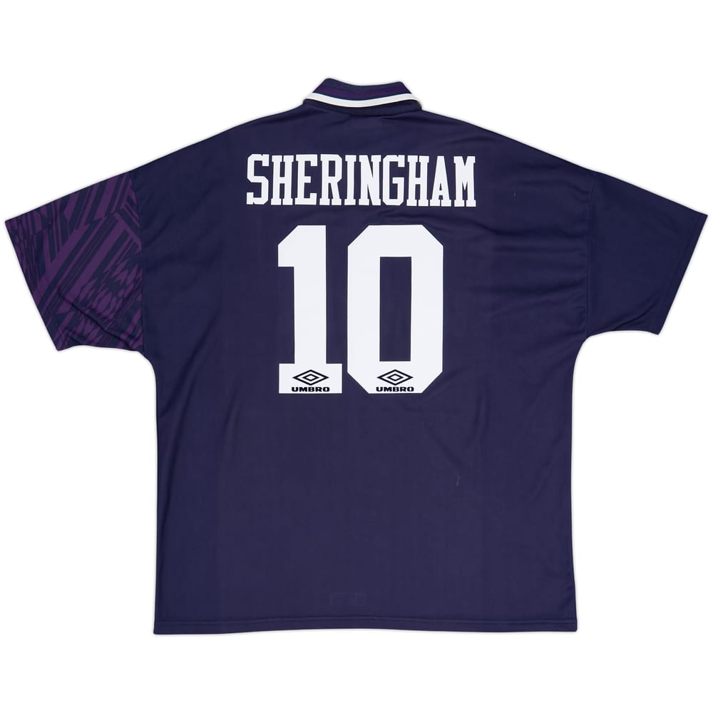 1994-95 Tottenham Away Shirt Sheringham #10 - 8/10 - (XXL)