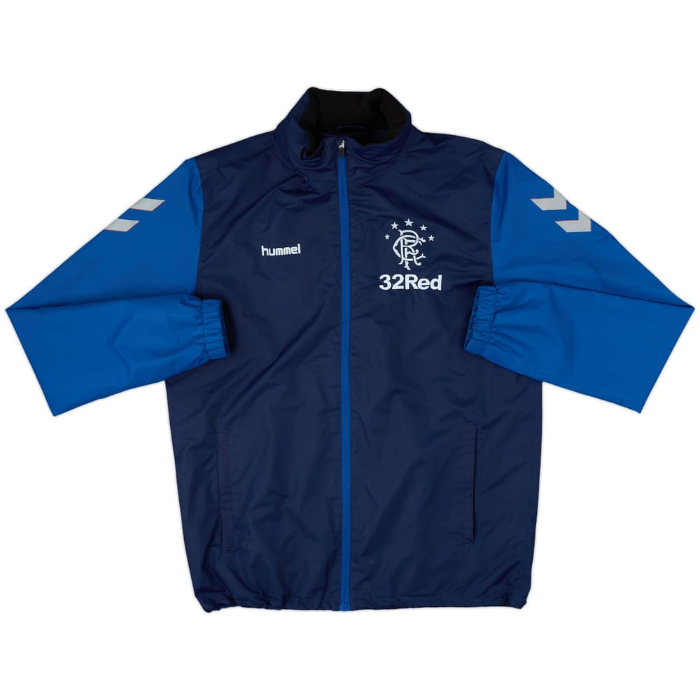 2018-19 Rangers Hummel Hooded Rain Jacket - 7/10 - (M)