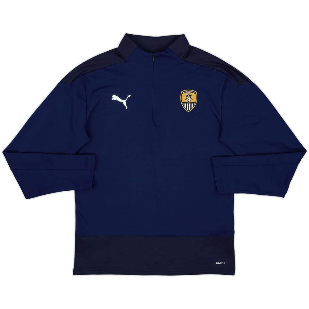 2019-20 Notts County Puma 1/4 Zip Drill Top - 8/10 - (M)