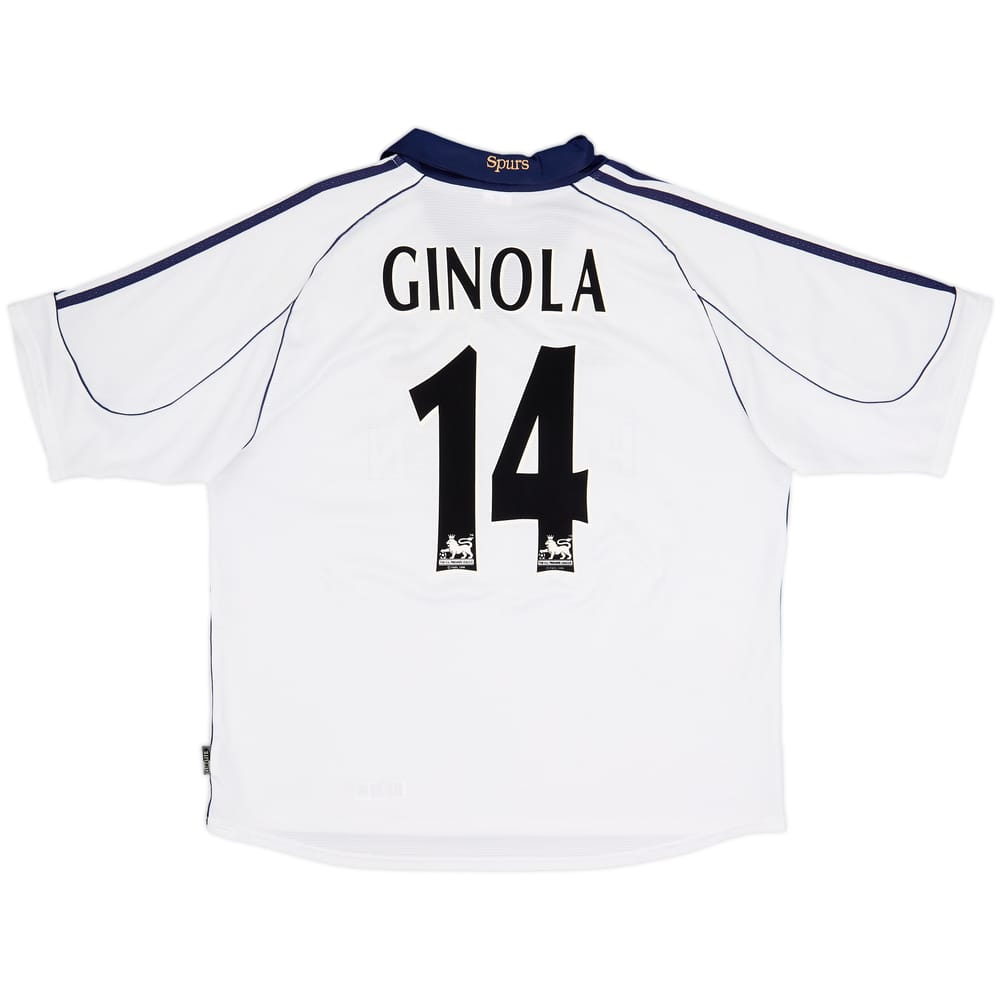 1999-01 Tottenham Home Shirt Ginola #14 - 8/10 - (XL)