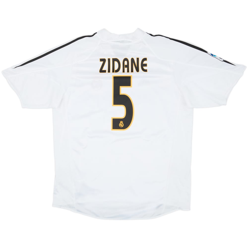 2004-05 Real Madrid Home Shirt Zidane #5 - 8/10 - (L)