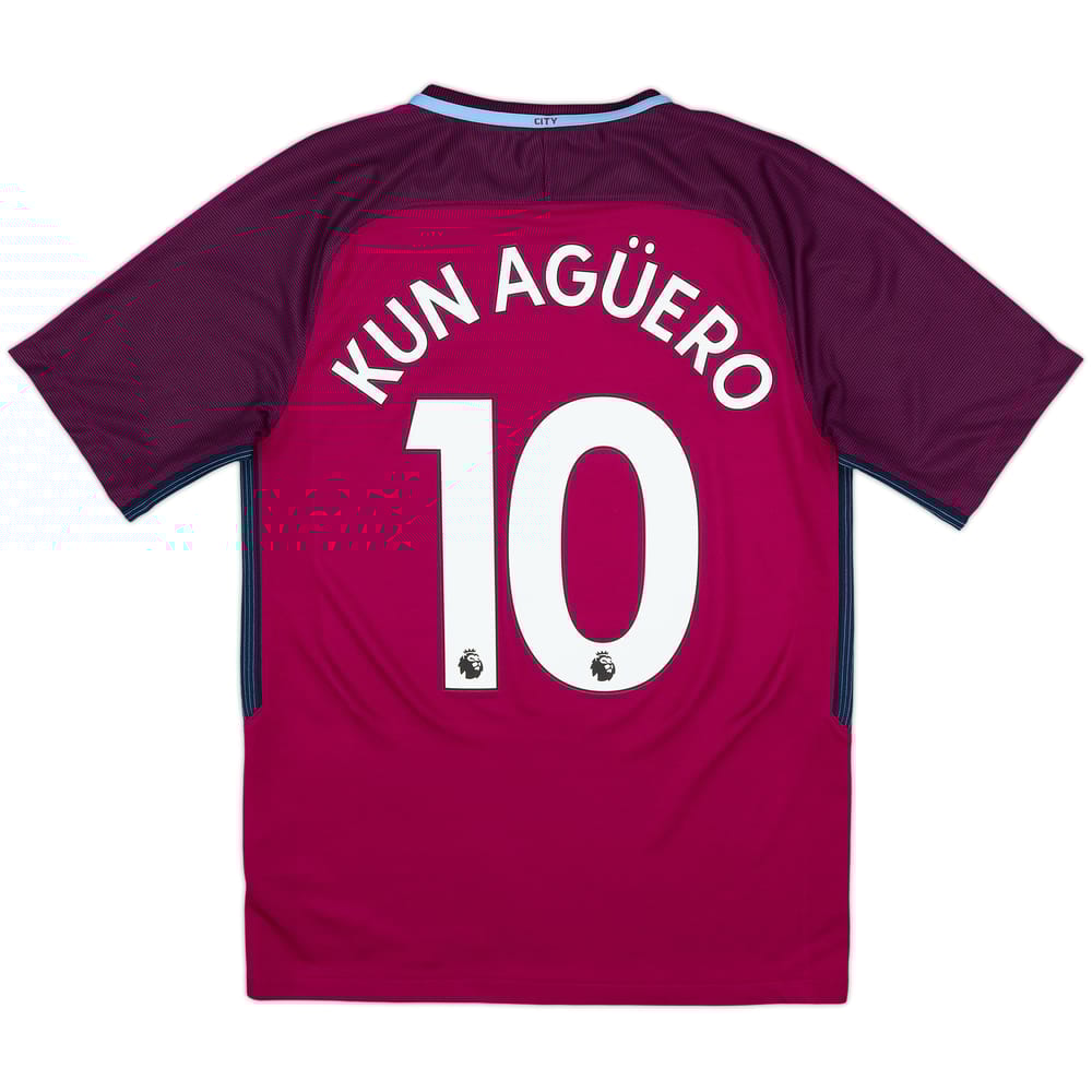 2017-18 Manchester City Away Shirt Kun Aguero #10 - 10/10 - (S)