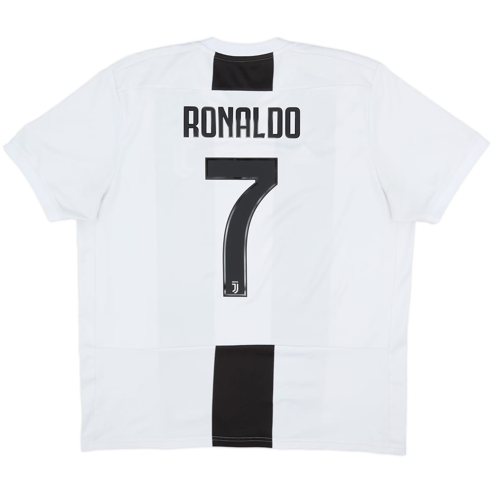 2018-19 Juventus Home Shirt Ronaldo #7 - 8/10 - (XL)