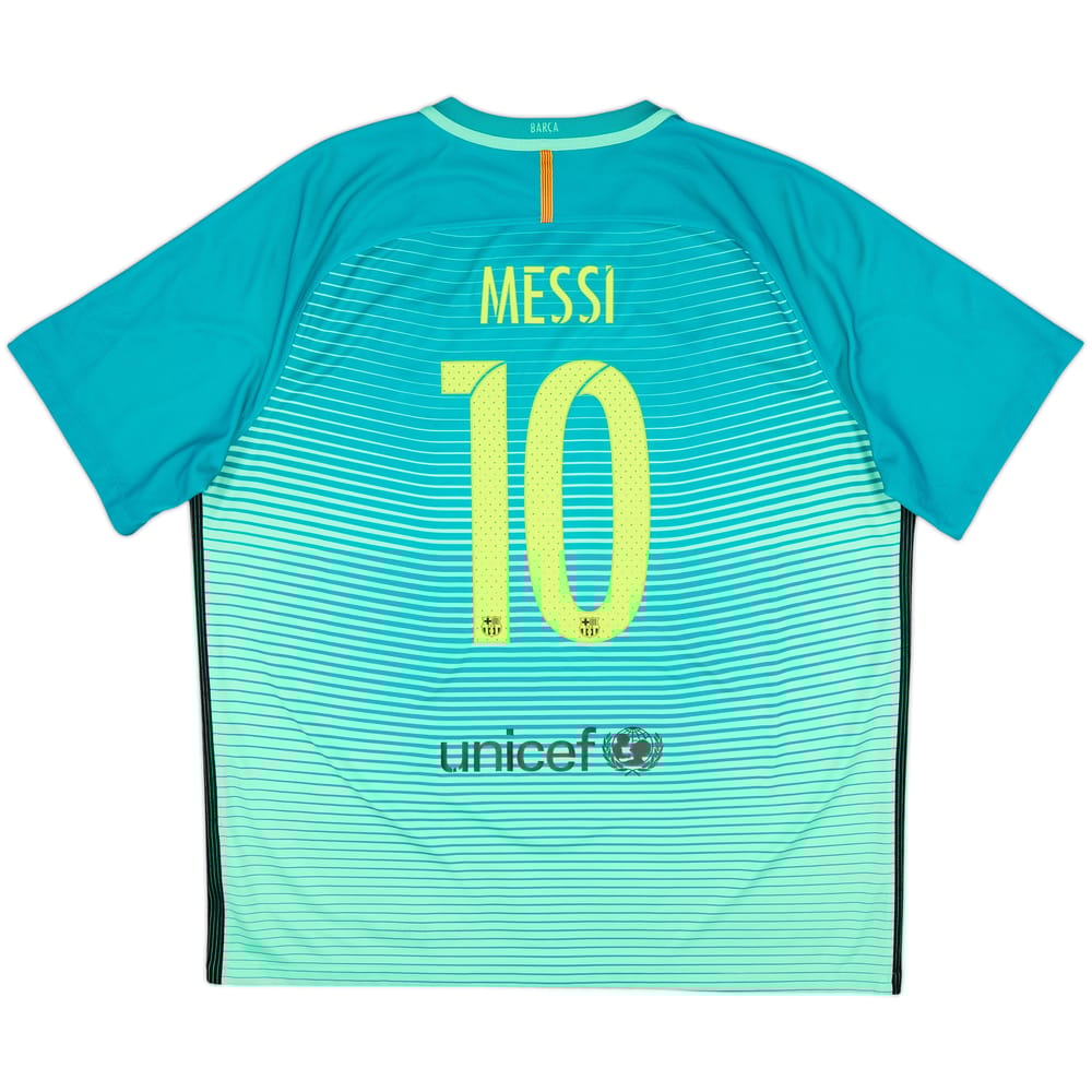 2016-17 Barcelona Third Shirt Messi #10 - 6/10 - (XXL)
