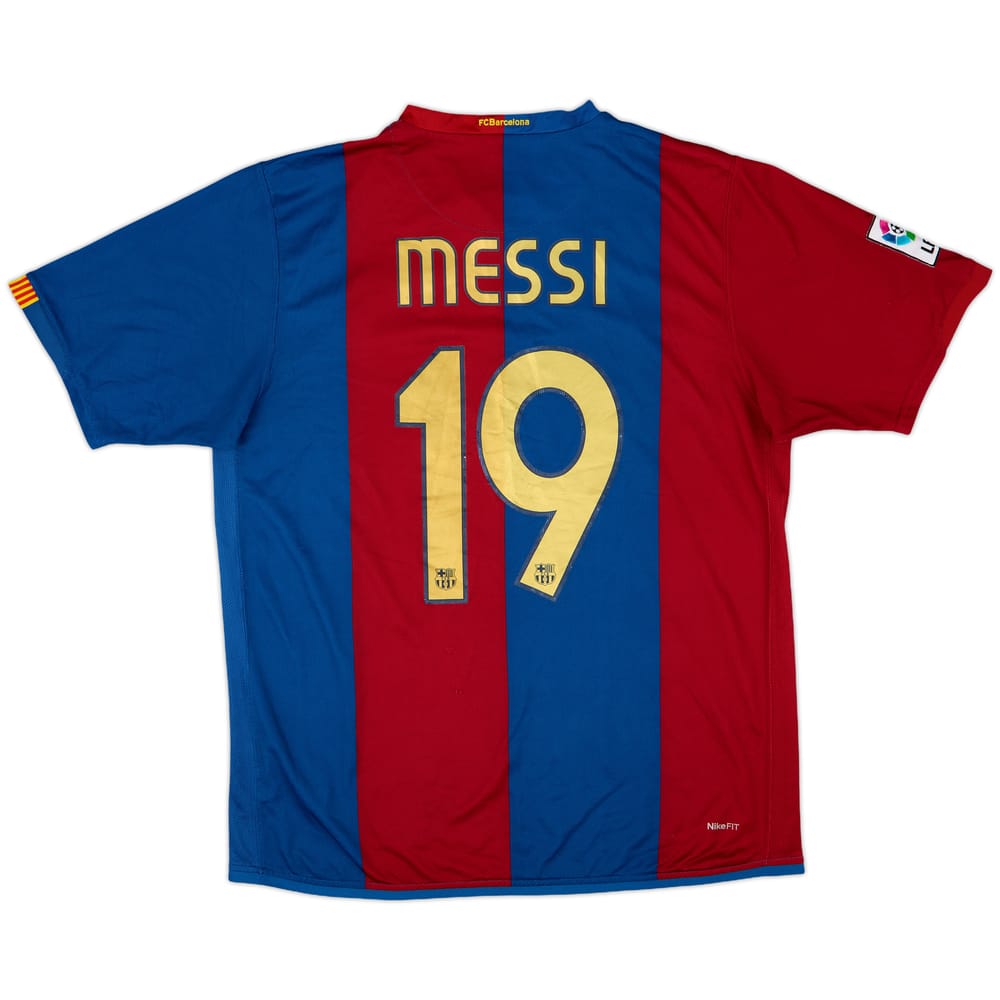 2006-07 Barcelona Home Shirt Messi #19 - 7/10 - (L)