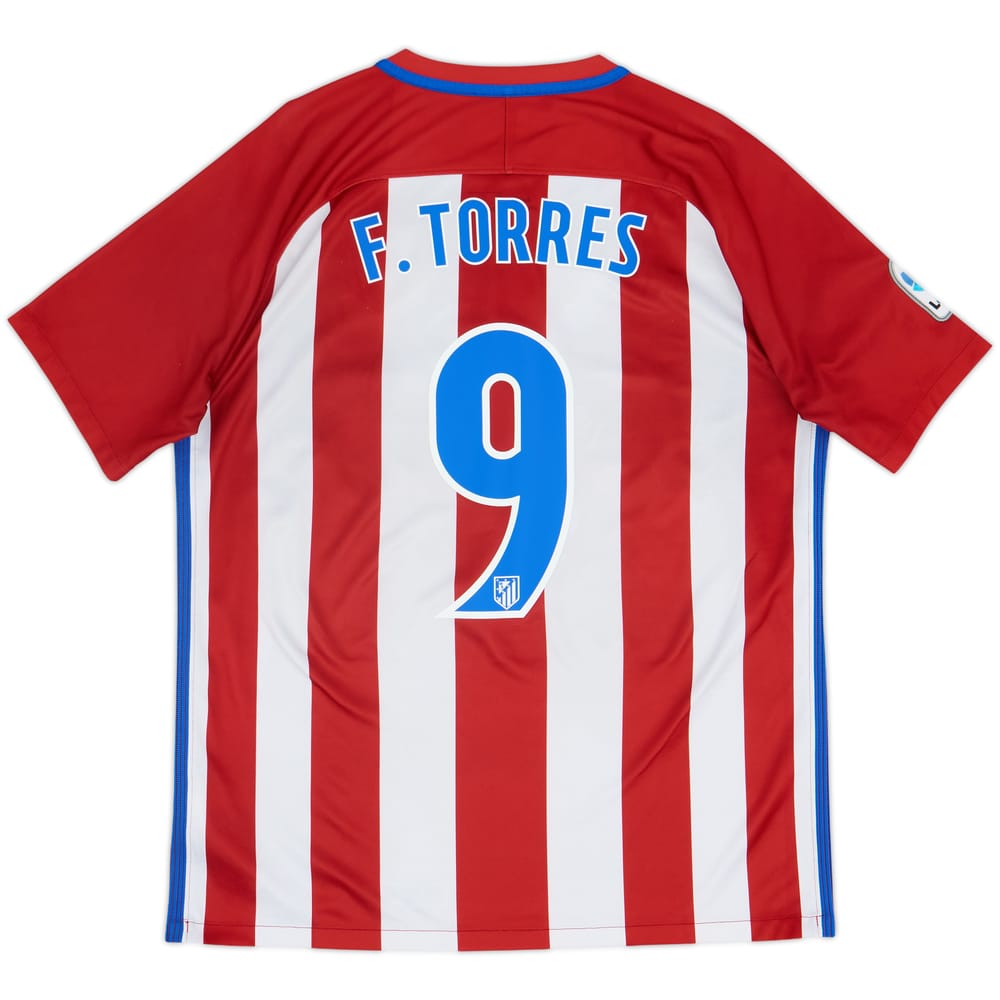2016-17 Atletico Madrid Home Shirt Torres #9 - 5/10 - (L)
