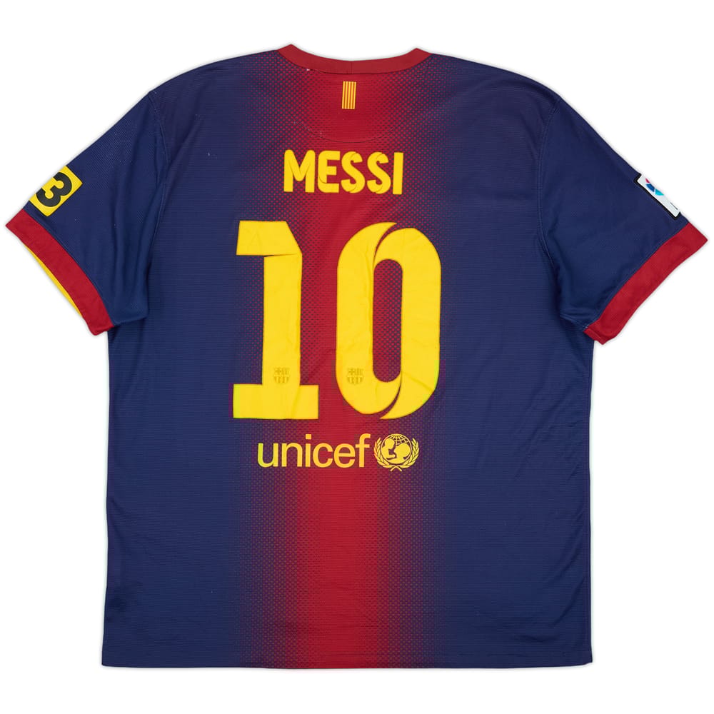 2012-13 Barcelona Home Shirt Messi #10 - 5/10 - (XL)