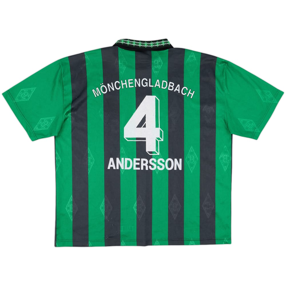 1995-96 Borussia Monchengladbach Away Shirt Andersson #4 - 6/10 - (XXL)
